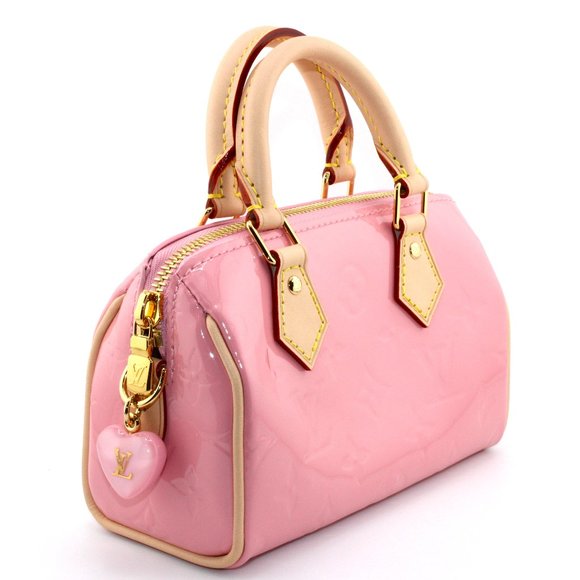 Louis Vuitton Handbags - Louis Vuitton Vernis Monogram Nano Speedy Mochi Pink
